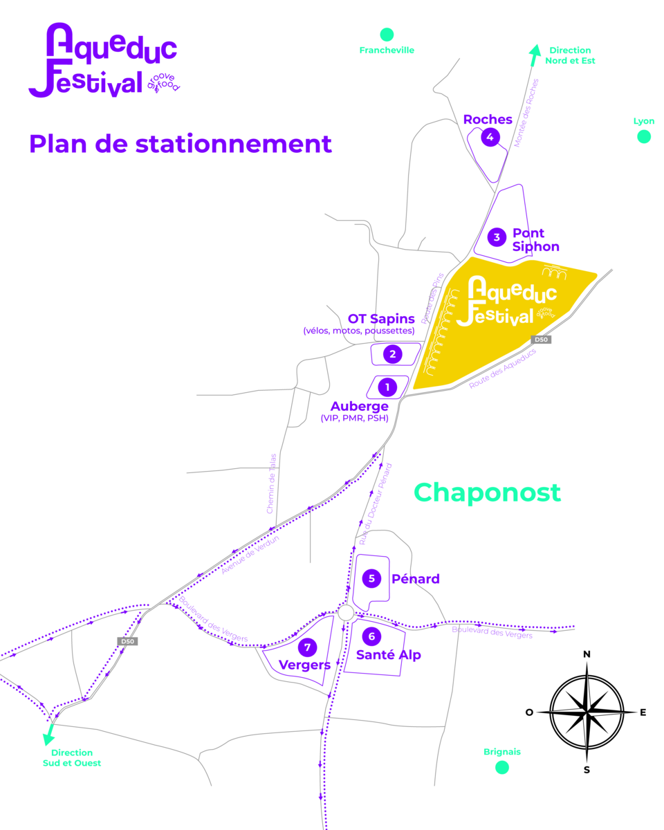 Aqueduc Festival : infos stationnement et circulation